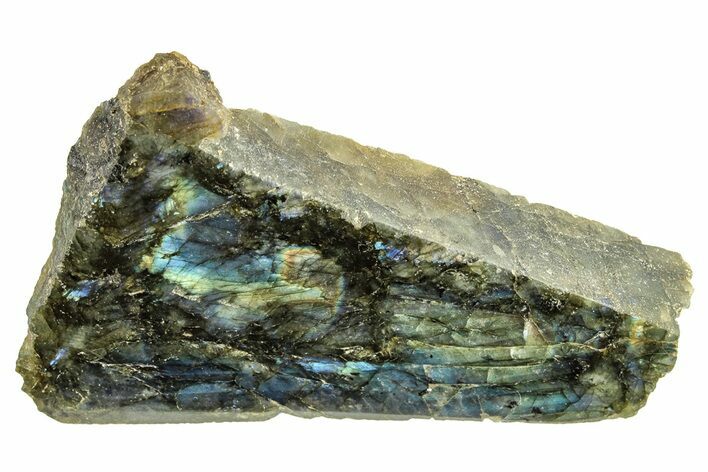 Single Side Polished Labradorite Slab - Madagascar #274895